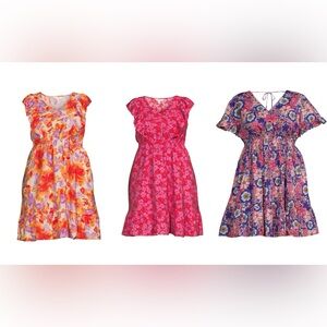 Terra & Sky Women's Plus Size 4X Flutter Sleeve Dress Lot